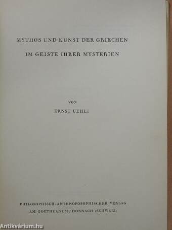 Mythos und Kunst der Griechen