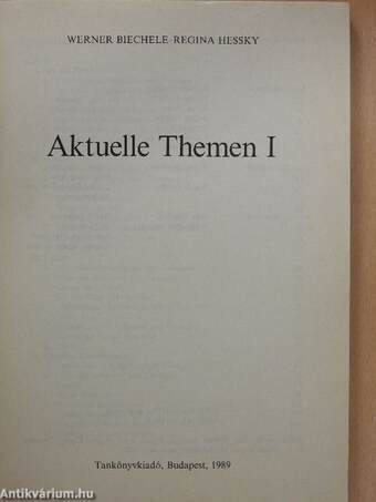 Aktuelle Themen I.