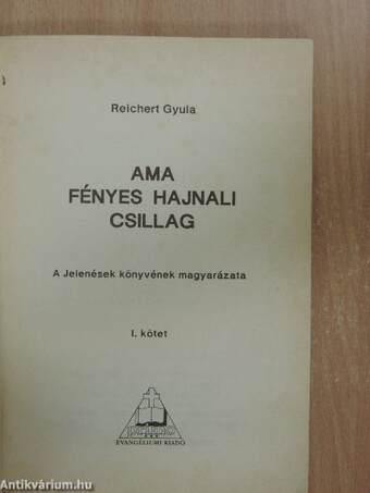 Ama fényes hajnali csillag I.