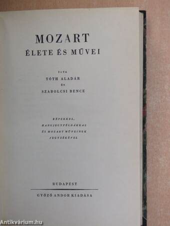 Mozart élete és művei