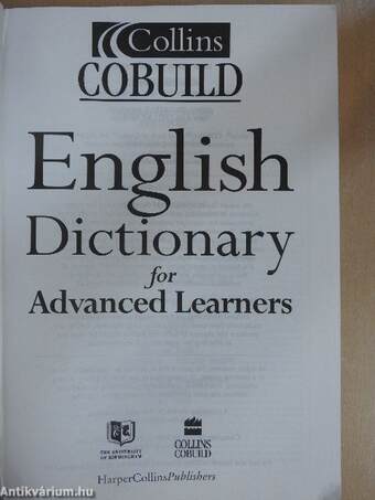 English Dictionary for Advanced Learners