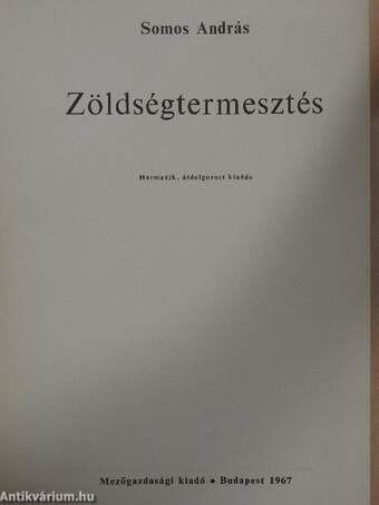 Zöldségtermesztés