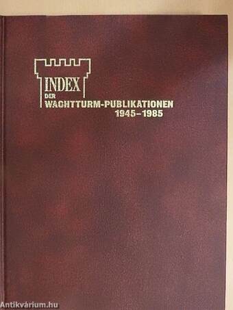 Index Der Wachtturm-Publikationen