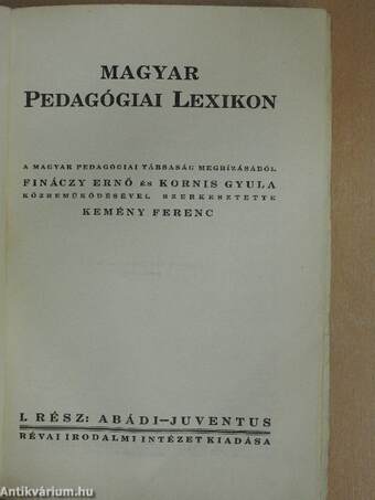 Magyar Pedagógiai Lexikon I-II.