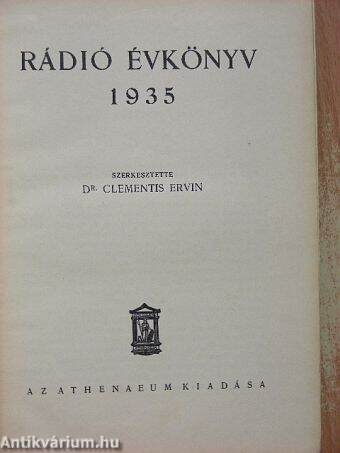 Rádió évkönyv 1935