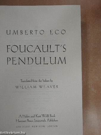 Foucault's Pendulum