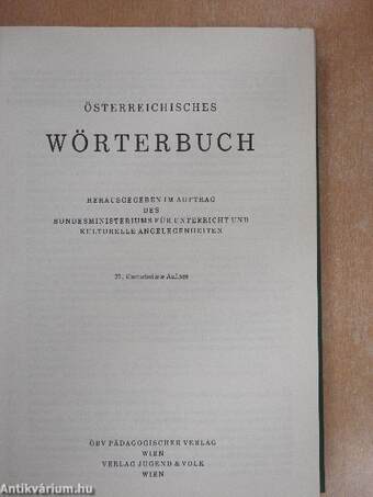 Österreichisches Wörterbuch