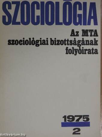 Szociológia 1975/2.