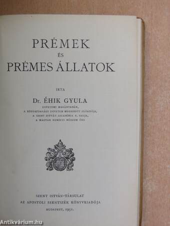 Prémek és prémes állatok