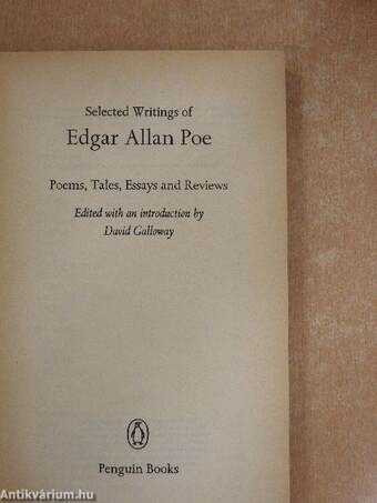 Selected Writings of Edgar Allan Poe