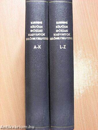 Kurrens külföldi időszaki kiadványok a magyar könyvtárakban 1976-77. I-II.