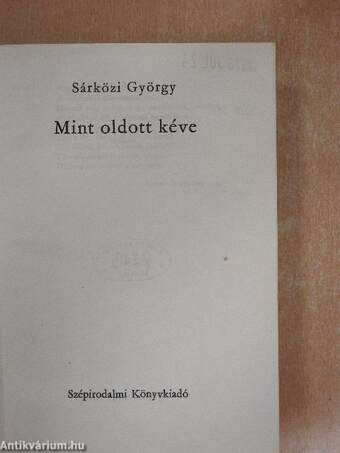 Mint oldott kéve