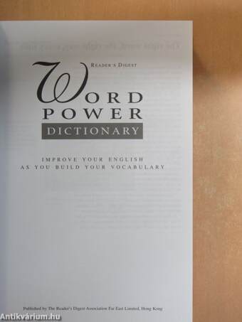 Reader's Digest Word Power Dictionary