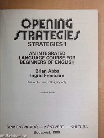 Opening Strategies - Students' Book