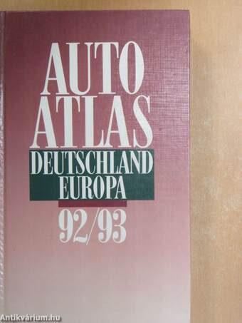 Auto Atlas - Deutschland-Europa 92/93