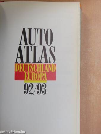 Auto Atlas - Deutschland-Europa 92/93