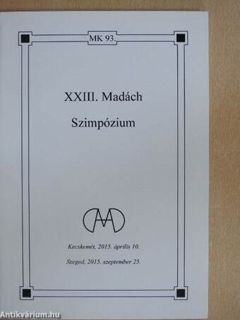 XXIII. Madách Szimpózium