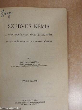 Szerves kémia