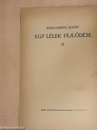 Egy lélek fejlődése IX.