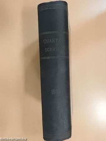 Theologisch-praktische Quartal-Schrift 1899/1-4. (gótbetűs)