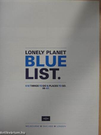 Lonely Planet Bluelist