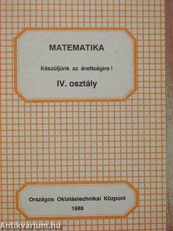 Matematika IV.