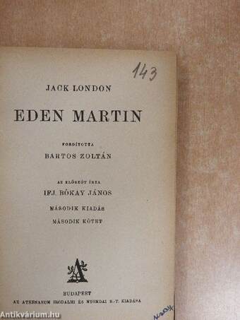 Eden Martin I-II.