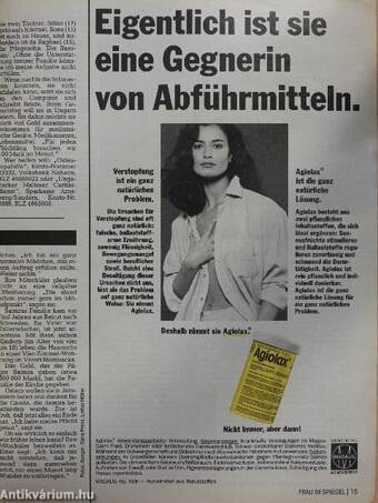 Frau im Spiegel April 1992