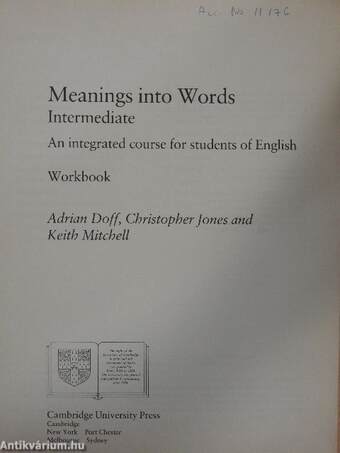 Meanings into Words - Intermediate - Workbook