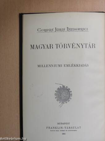 1902. évi törvényczikkek