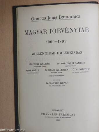 1882-1883. évi törvényczikkek