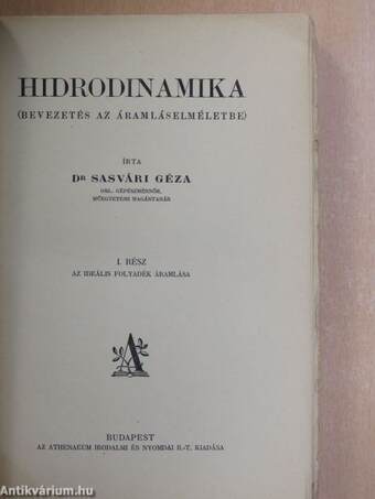 Hidrodinamika I.