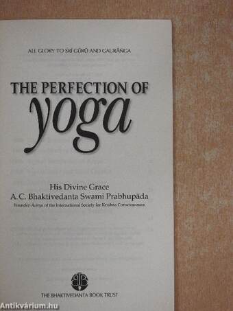 The perfection of Yoga