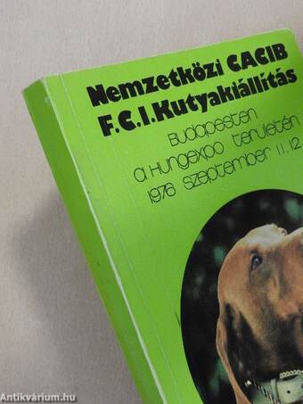 Nemzetközi CACIB F. C. I. Kutyakiállítás katalógusa és programja 1976. szeptember 11-12.