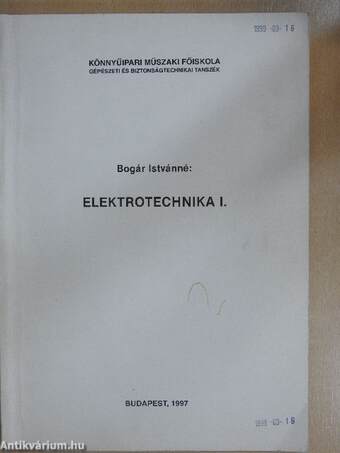 Elektrotechnika I-II.