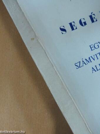 Segédlet az egyszerűsített számviteli rendszer alkalmazásához