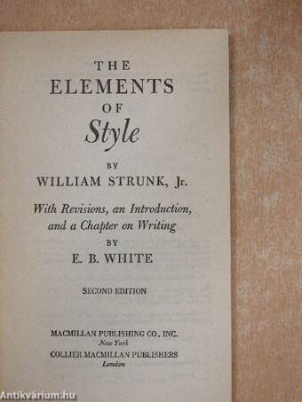 The Elements of Style