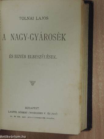 Két elbeszélés/Henriette/Leányok/Antigone/Márcziusi dalok/A nagy-gyárosék és egyéb elbeszélések/Toldi estéje/Borús szerelem