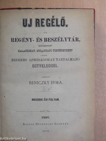 Uj regélő I-III/1-49. füzet