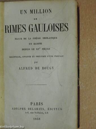 Un Million de Rimes Gauloises