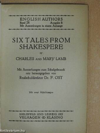 Six tales from Shakespere