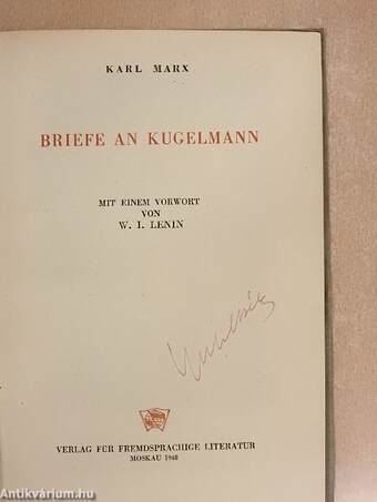 Briefe an Kugelmann