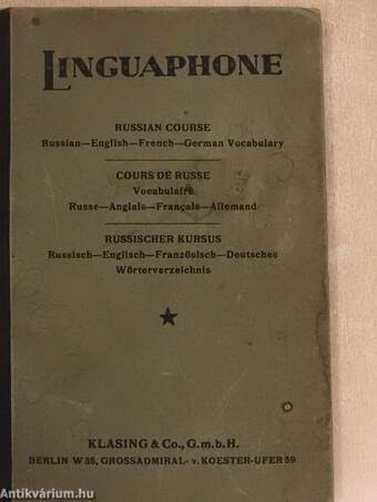 Linguaphone - Russian Course, Russian-English-French-German Vocabulary