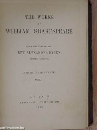 The Works of William Shakespeare 1.