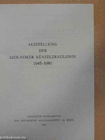 Ausstellung der Szolnoker Künstlerkolonie