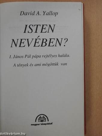 Isten nevében?