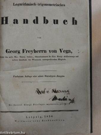 Logarithmisch-trigonometrisches Handbuch