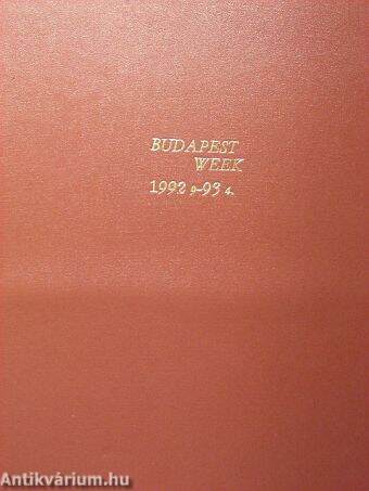 Budapest Week 1992-1993. (nem teljes évfolyamok)