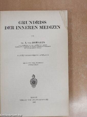 Grundriss der Inneren Medizin