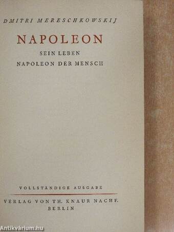 Napoleon sein Leben